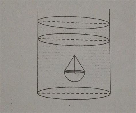 A Solid Is In The Shape Of A Hemisphere Of Radius Cm Surmounted By A