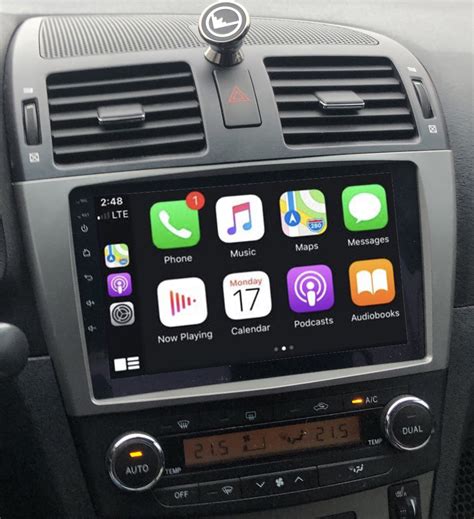 Tablette Tactile Qled Android Et Apple Carplay Sans Fil Toyota Avensis