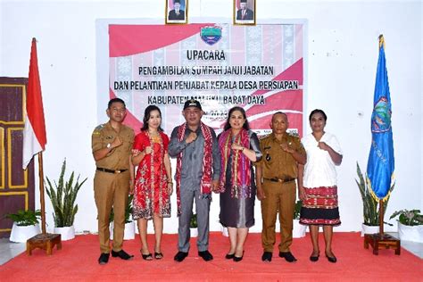 Bupati Mbd Lantik Pj Kepala Desa Persiapan Putihair Timur Dan Putihair