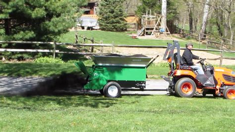 Spreading Compost With The MultiSpread 220 Topdresser Earth Turf