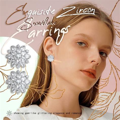 Boucles D Oreilles En Forme De Flocon De Neige Pour Femmes L Gantes