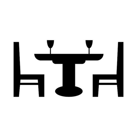 Premium Vector Dining Table Set Icon