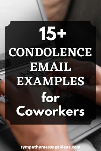 Example Condolence Emails To Coworkers Sympathy Message Ideas