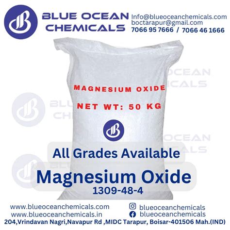 Magnesium Oxide Cas No Purity At Best Price In