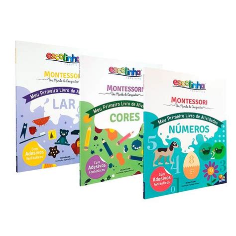 Kit Livros Escolinha Montessori Meu Primeiro Livro De Atividades