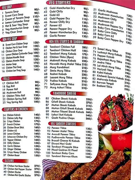 Kitchen 6 Menu Menu For Kitchen 6 Yelahanka Bangalore Zomato