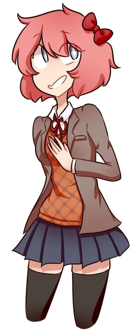 Sayori By Sorbetsosara On Deviantart Rddlc