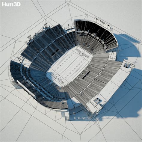 Beaver Stadium 3d Model Architecture On Hum3d
