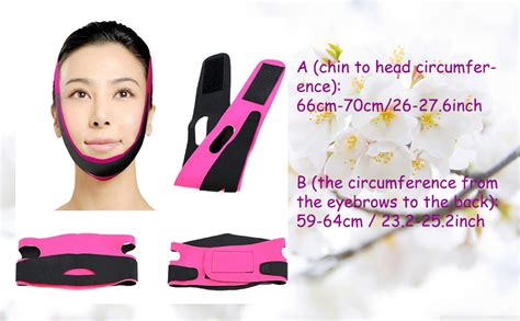 Face Lifting Belt V Line Chin Cheek Slimming Band Pink Anti Wrinkle