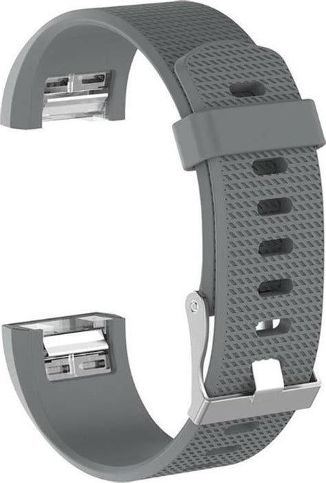 Kelerino Siliconen Polsbandje Geschikt Voor Fitbit Charge Grijs