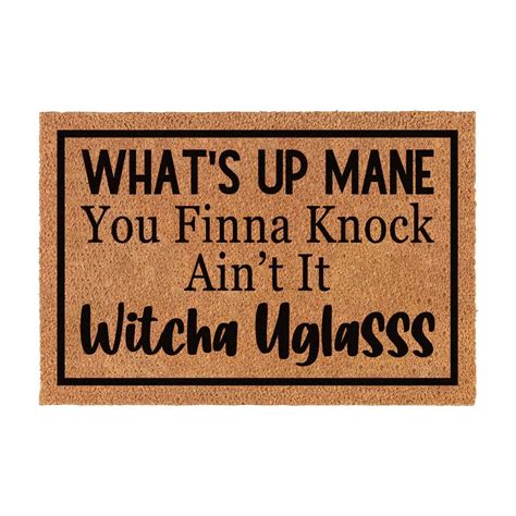 Gbayxj Carpet Funny Welcome Doormat Entryway Front Porch Rugs Cm