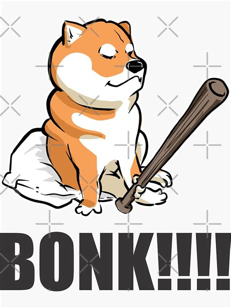 "cheems dog meme bonk" Sticker for Sale by evolrediar | Redbubble