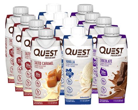 Quest Protein Shake Variety Pack High Protein Sampler Quest Chocolate Vanilla