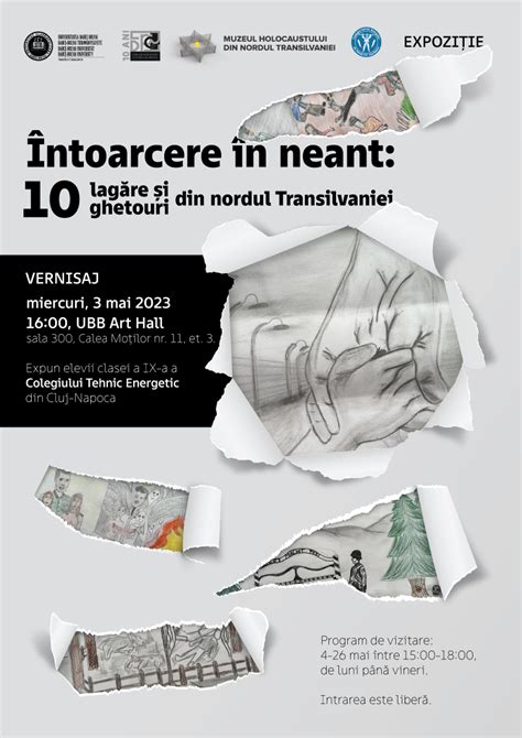 Vernisajul expoziției Întoarcere în neant 10 lagăre și ghetouri din