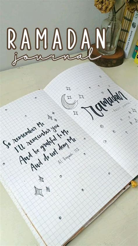 Ramadan Bullet Journal Planner Idul Fitri Kerajinan Tangan