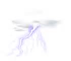 Lightning Cloud Transparent Clip Art PNG Image | Gallery Yopriceville ...