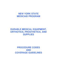 DME PROCEDURE CODES AND COVERAGE GUIDELINES Dme Procedure Codes And