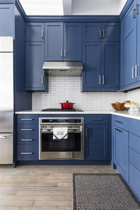 Check Out Below Renovated Kitchen In 2020 Blue Kitchen Designs