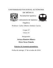 Reporte práctica 10 docx UNIVERSIDAD NACIONAL AUTNOMA DE MXICO