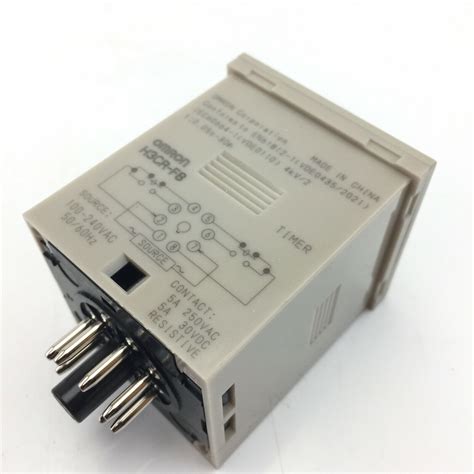 OMRON H3CR F8 Solid State Twin Timer 48 X 48mm 100 240VAC 1 2s 30h