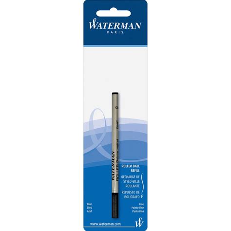 Waterman Rollerball Pen Refills - Fine Point - Blue Ink - 1 Each