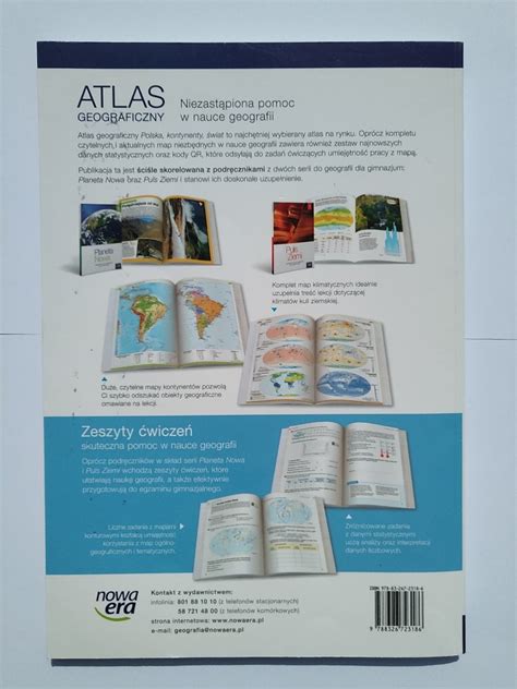 Atlas geograficzny Polska kontynenty i świat Łomianki Dolne Kup