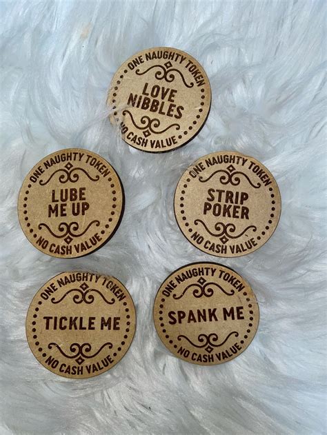 Naughty Tokens Nsfw Couples Fun Sex Tokens Sexual Etsy