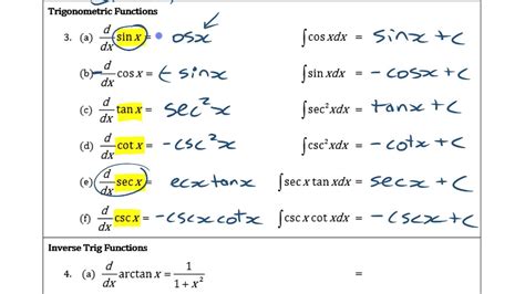 Properties Of Indefinite Integrals 6 1e 1 AP CALCULUS YouTube