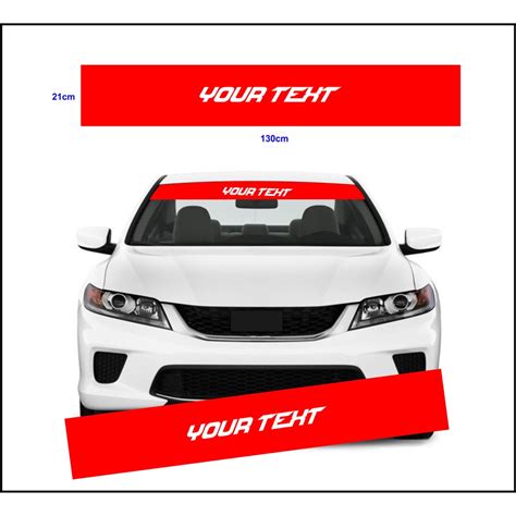 Motul Windshield Banner Custom Windshield Banners Available For