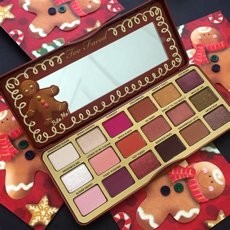 Too Faced Gingerbread Spice Eye Shadow Palette And Gingerbread Man