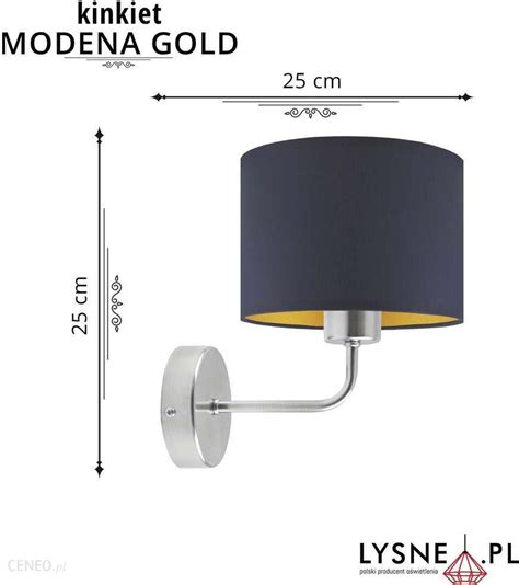 Lampa Lysne Do Pokoju Na Cian Modena Gold Opinie I Atrakcyjne Ceny