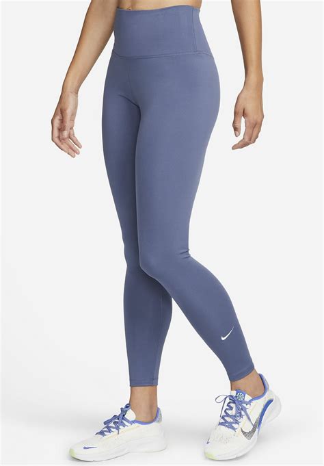 Nike Performance One Leggings Diffused Blue White Bleu Zalando Fr