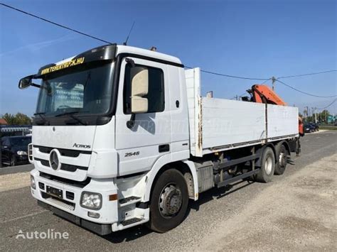 Mercedes Benz ACTROS 2546 flatbed truck for sale Hungary Kecskemét PZ37025