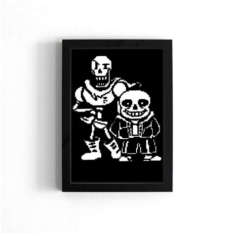 Undertale Sans Papyrus 1 Poster Nuu Shirtz