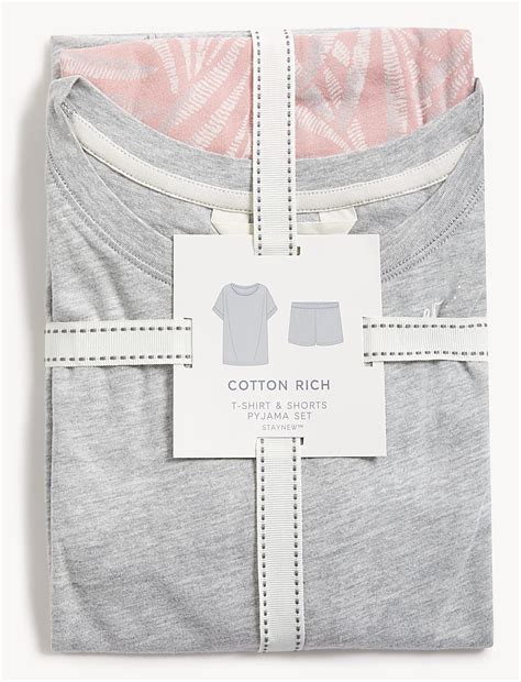 Buy Cotton Rich Leaf Shortie Set At Marks Spencer