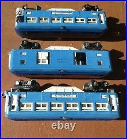 LIONEL Vintage Prewar Blue Comet Set 613 614 615 Used Original