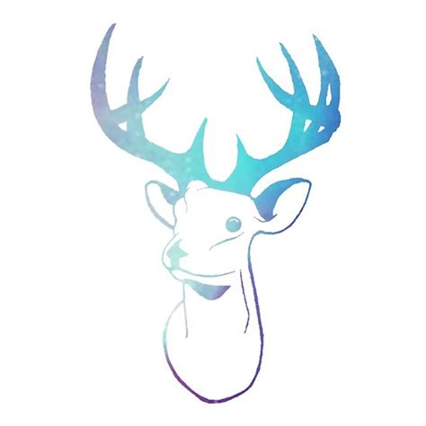 Stag Head Sketch at PaintingValley.com | Explore collection of Stag ...