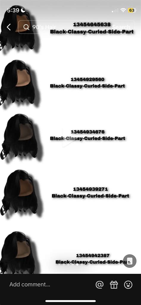 Pin By Porshea On Menu Black Hair Roblox Coding Clothes Black Curly