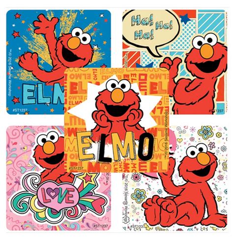 25 Elmo Sesame Street Stickers 2 5 X 2 5 Each Etsy