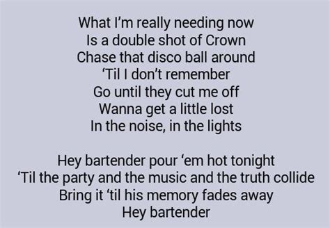 Bartender by Lady Antebellum...Love this song!!! | Country song lyrics ...