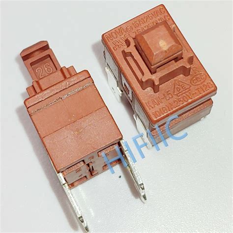 1PCS NOVA KAN L5 Power Switch Push Botton 7 5A 250VAC 4 Pin ON OFF T120