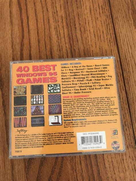 Softkey 40 Best Windows 95 Games Pc Game Ships N 24h 772040749439 Ebay