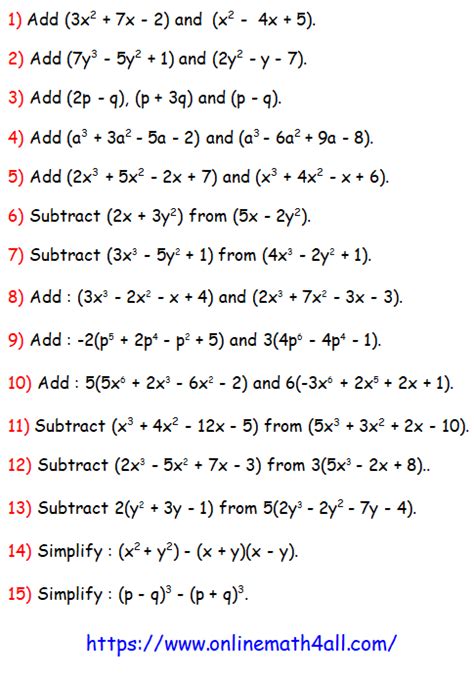 Combining Like Terms