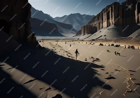 Premium AI Image | Biblical landscape illustration