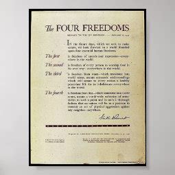 The Four Freedoms Poster | Zazzle