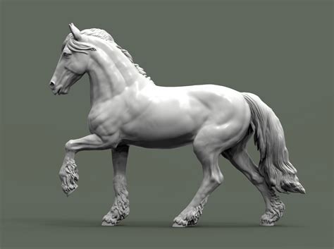 Stl File Friesian Horse 3d Print Model 🐎・model To Download And 3d Print