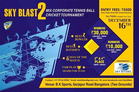 Sky Blast Corporate Cricket Tournament