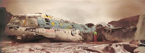 Crashed Spaceship Sci Fi Art Alien Concept Art Digital Art Masters