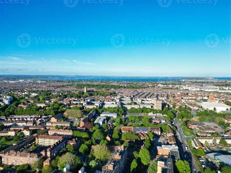 Aerial View of Portsmouth City Centre, England United Kingdom. May 15th ...