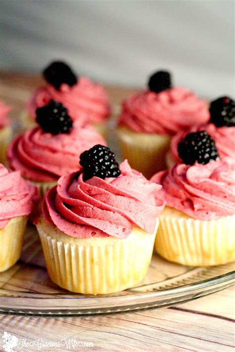 Lemon Blackberry Cupcakes The Gracious Wife